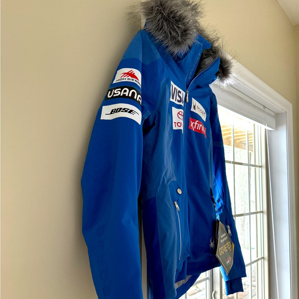 Spyder US ski team jacket women size 10